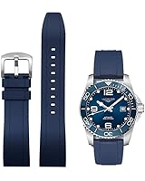 Niziruoup Uhrenarmband Fluorkautschuk 20 mm Armband mit Schnellverschluss, Weiche Langlebig Universal FKM Gummi Uhrenarmbänder Ersatzarmbänder für Herren und Damen, für Uhr, Kautschuk, Blau